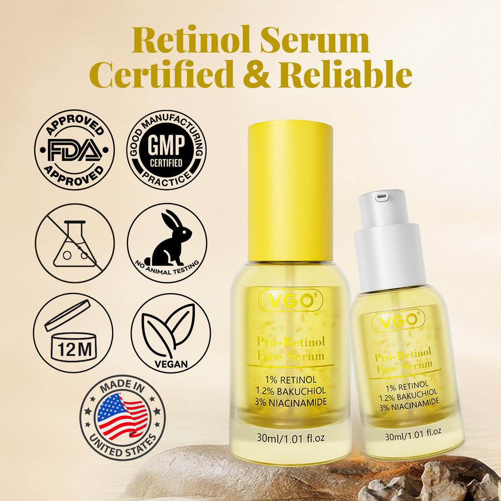 Dermatologist-Approved Pro-Retinol Face Serum for Daily Repair, Healthy and Happy skin.