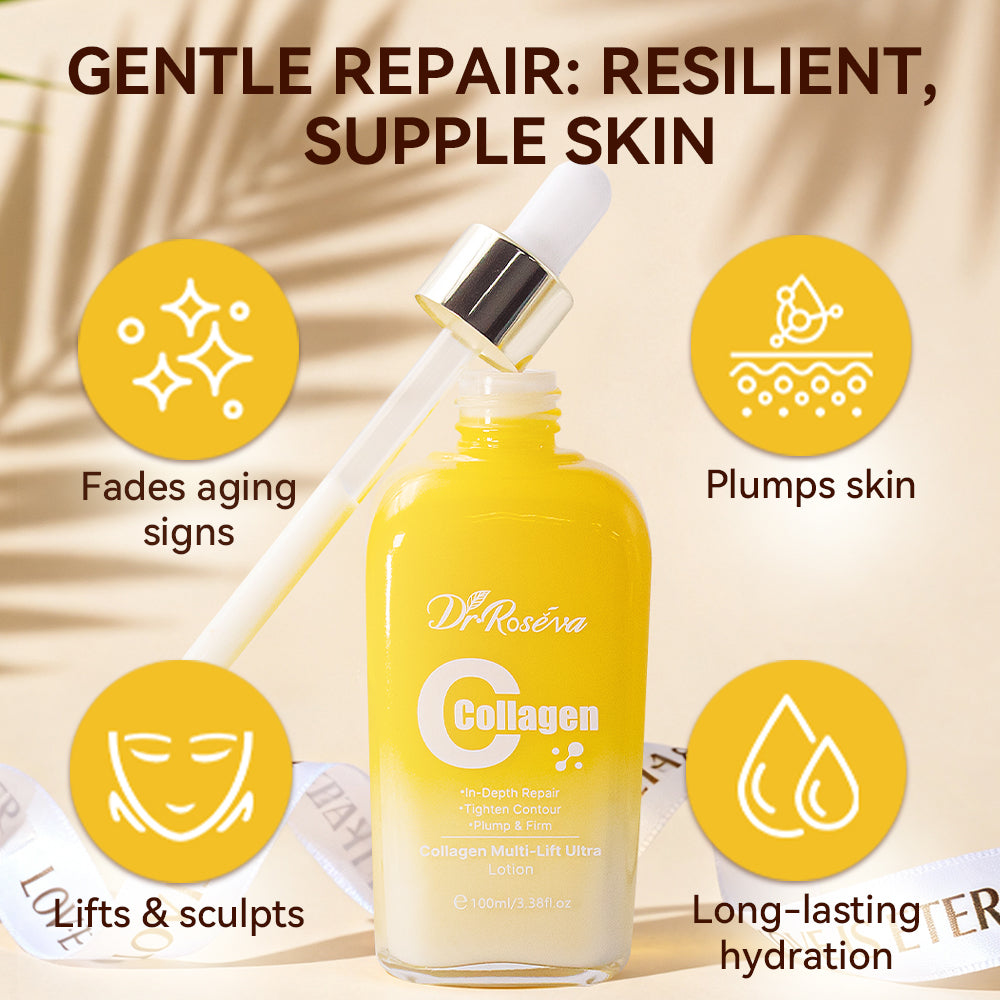 DR.ROSEVA Body Lotion Cream With Collagen For Smooth Skin 7 Days Brightening Whitening Body Moisturizer Cream